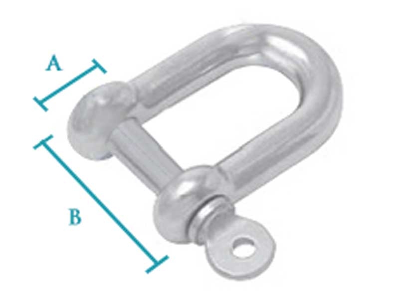 Sinox S360 316 Standard D Shackle