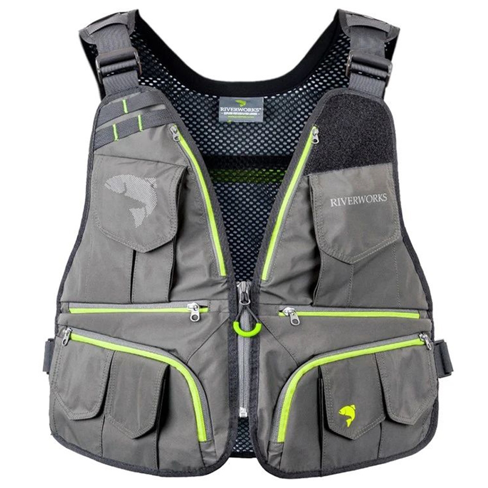 Desolve Riverworks Drift Strap Fly Fishing Vest Slate