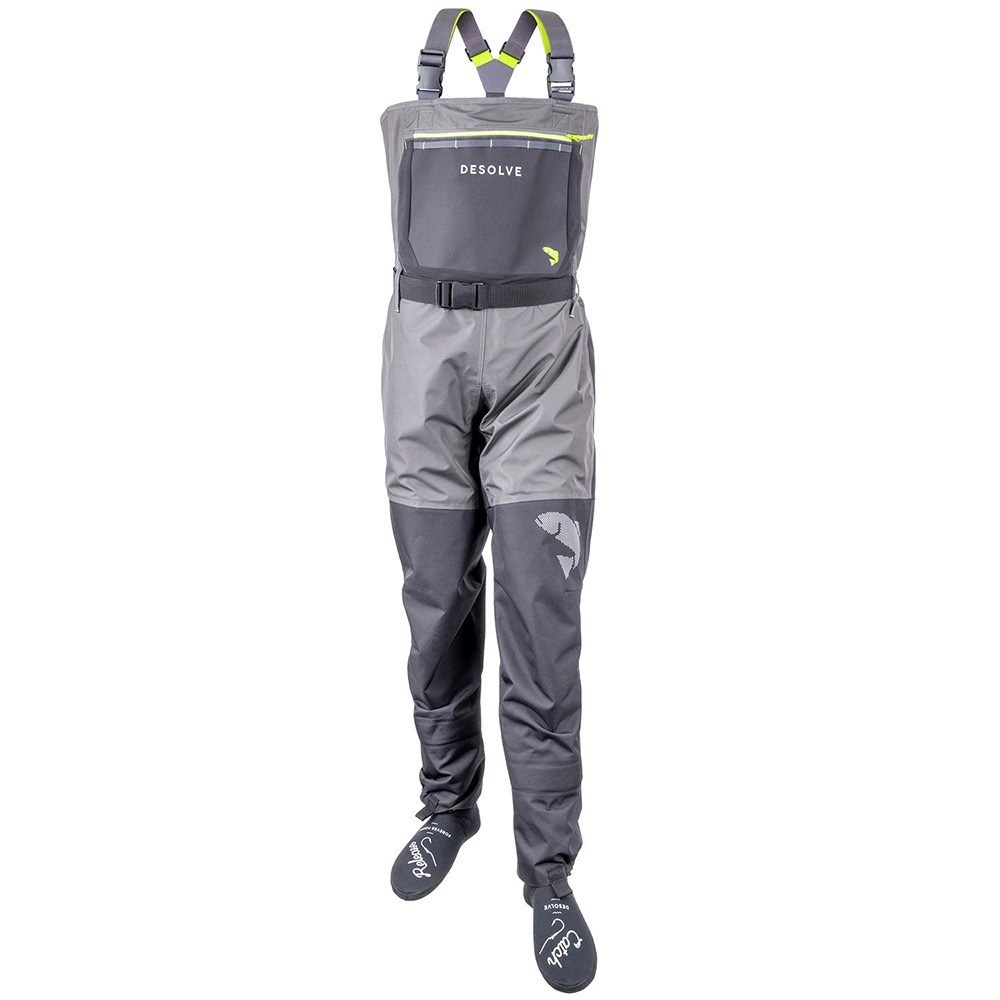 Desolve Drift Breathable Chest Waders Slate M / US9-11