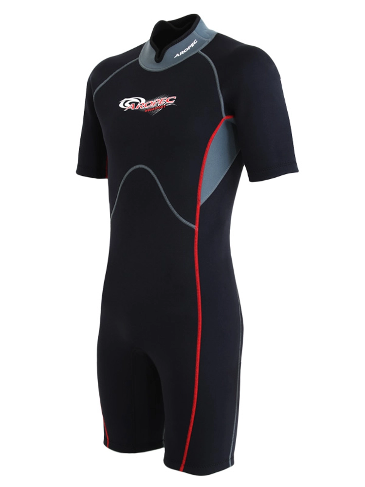 Aropec 3mm Neoprene Mens Shorty Wetsuit Aropec 3mm Neoprene Mens Shorty Wetsuit