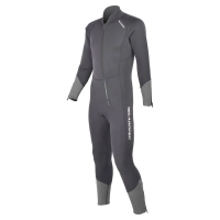 Aropec Front-Zip Neoprene Mens Full Wetsuit 3mm Black/Grey Thumbnail Aropec Front-Zip Neoprene Mens Full Wetsuit 3mm Black/Grey