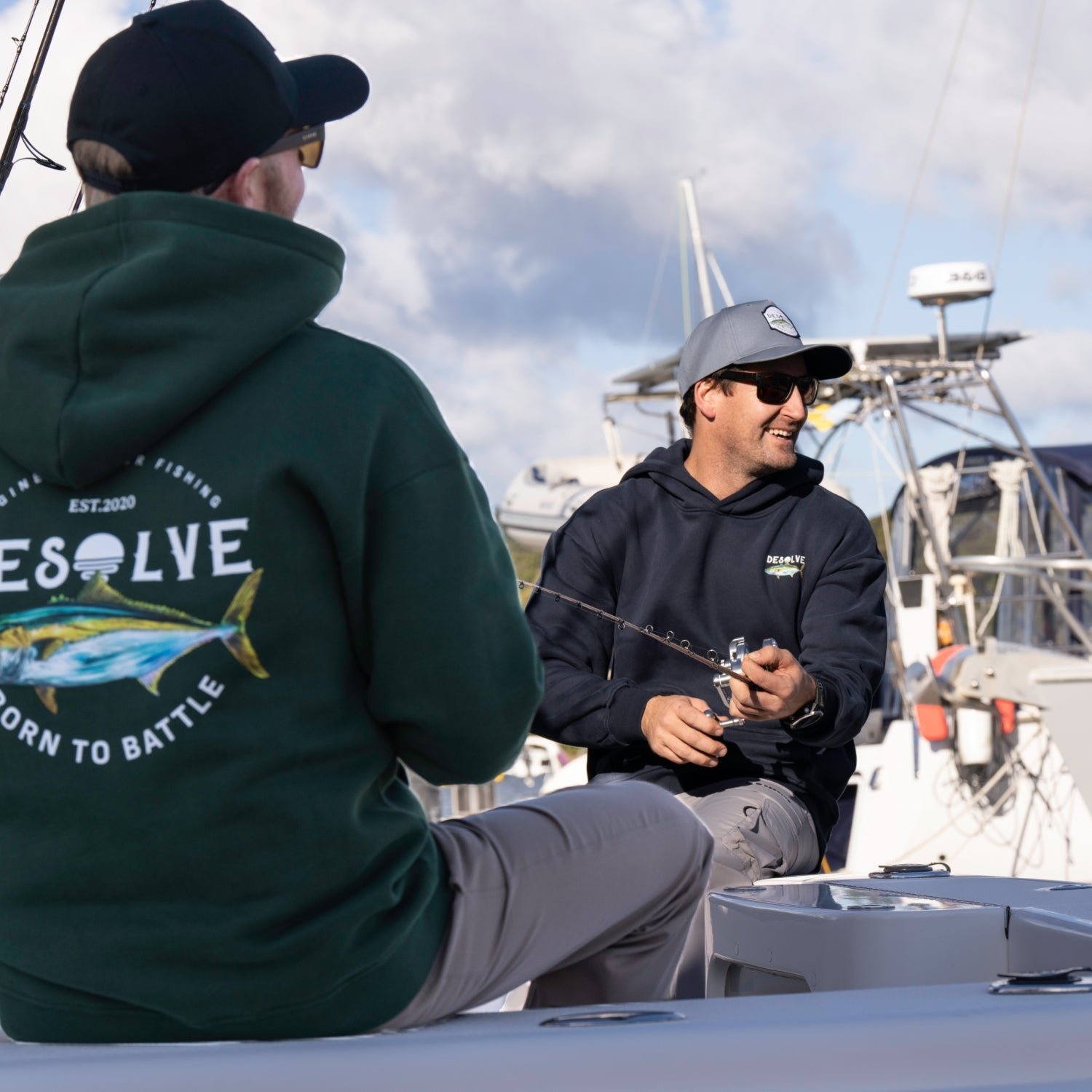 Desolve Born To Battle Mens Hoodie