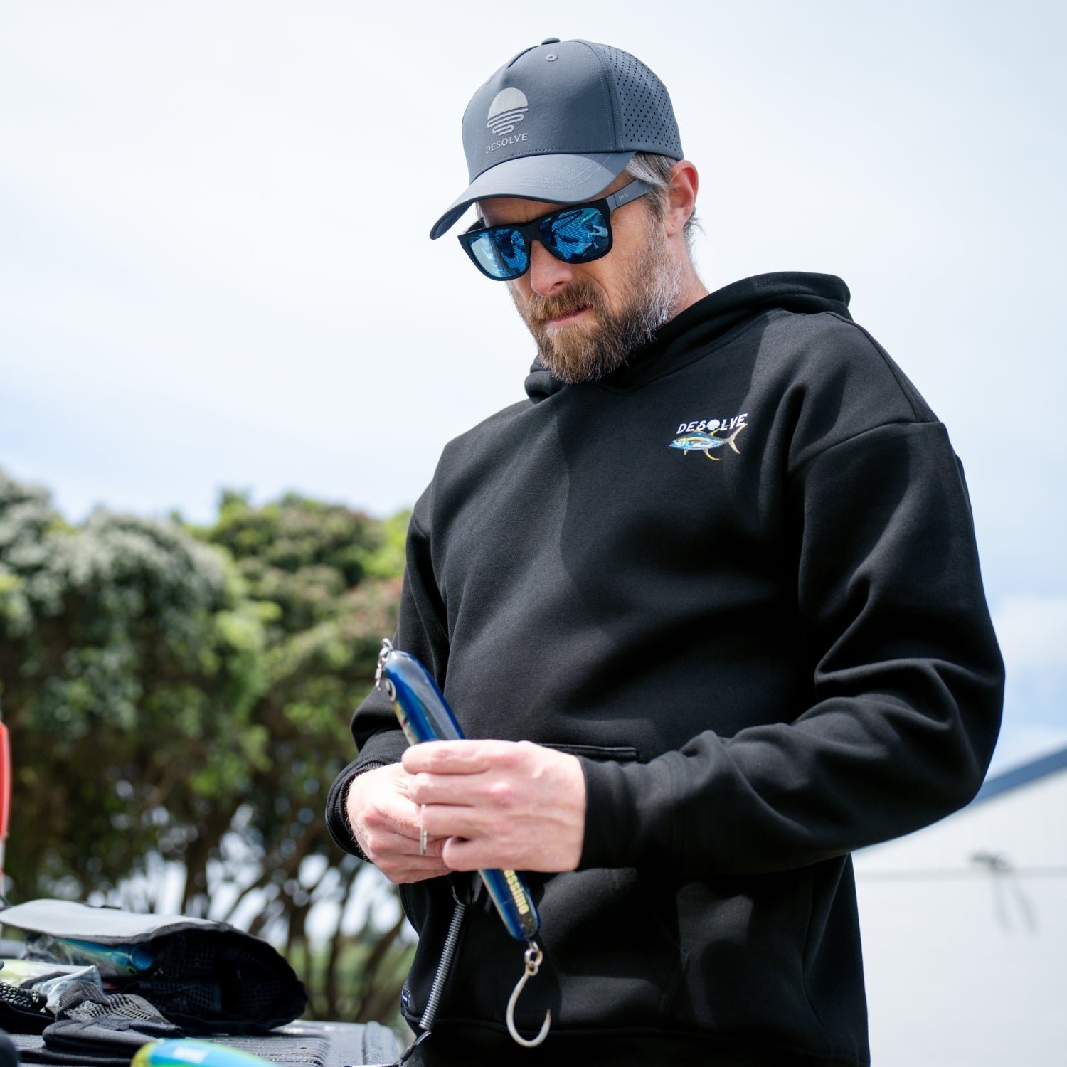 Desolve Born To Battle Mens Hoodie