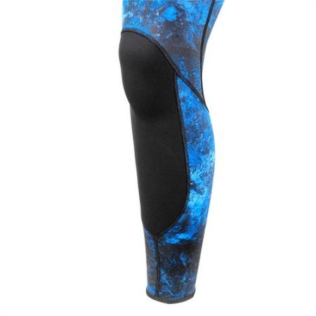 Aropec Neoprene Mens Spearfishing Full Wetsuit 2mm Camo Blue L
