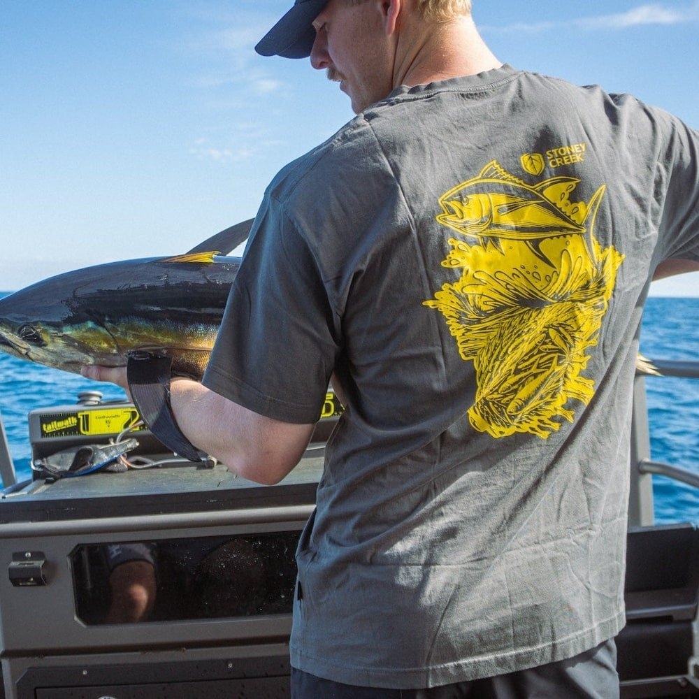 Stoney Creek Yellow Fin Bust Up Mens Tee