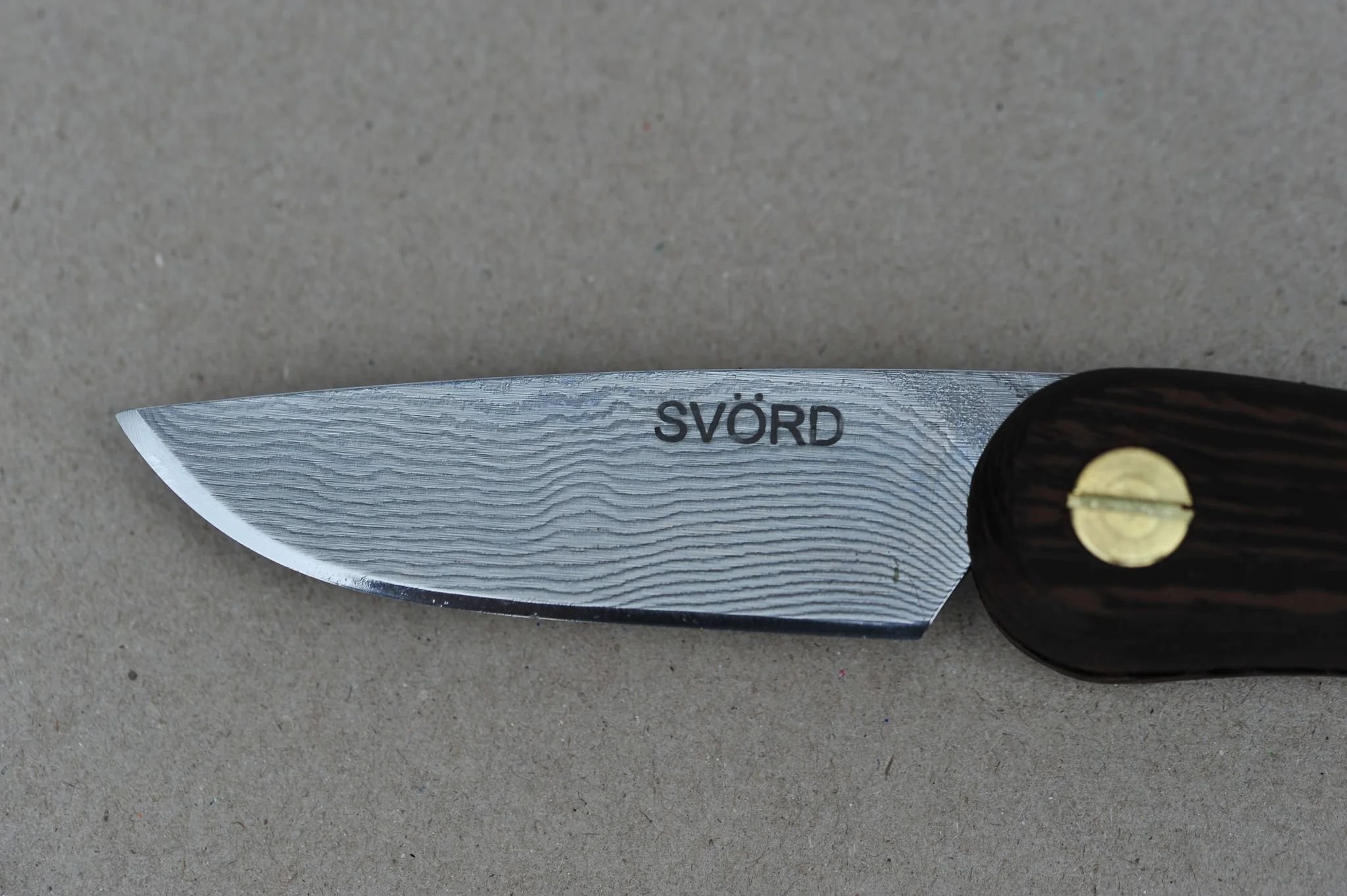 Svord Peasant Stainless Damascus Folding Knife 6cm