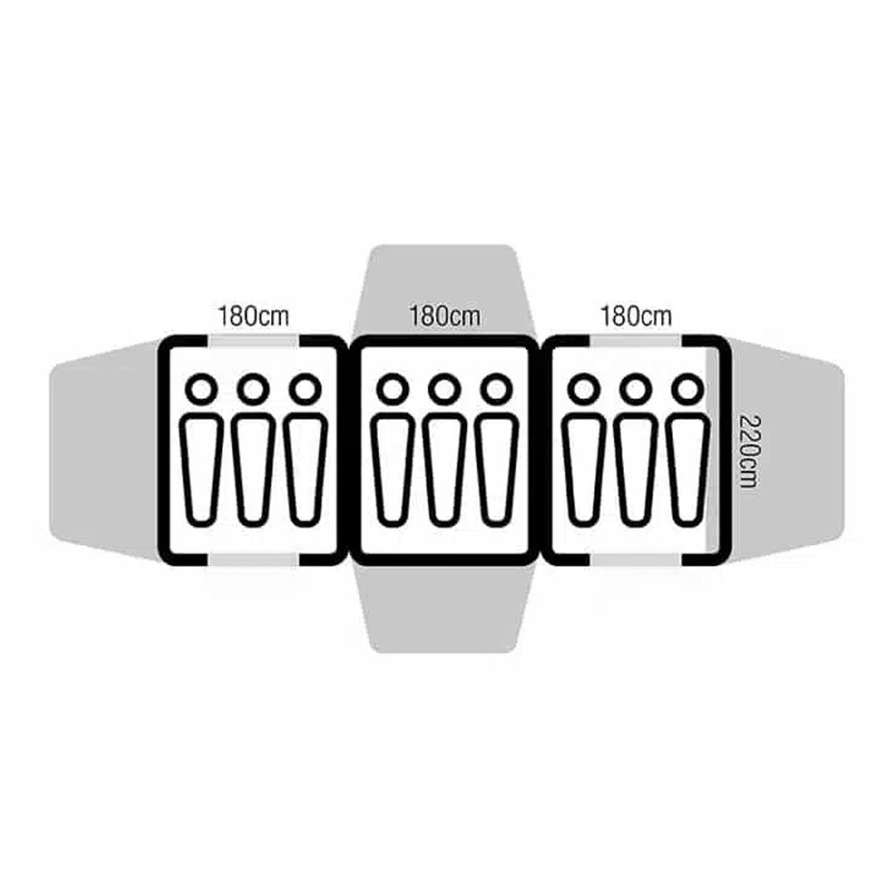 OZtrail Bungalow 9 Person Dome Tent - Used Tent