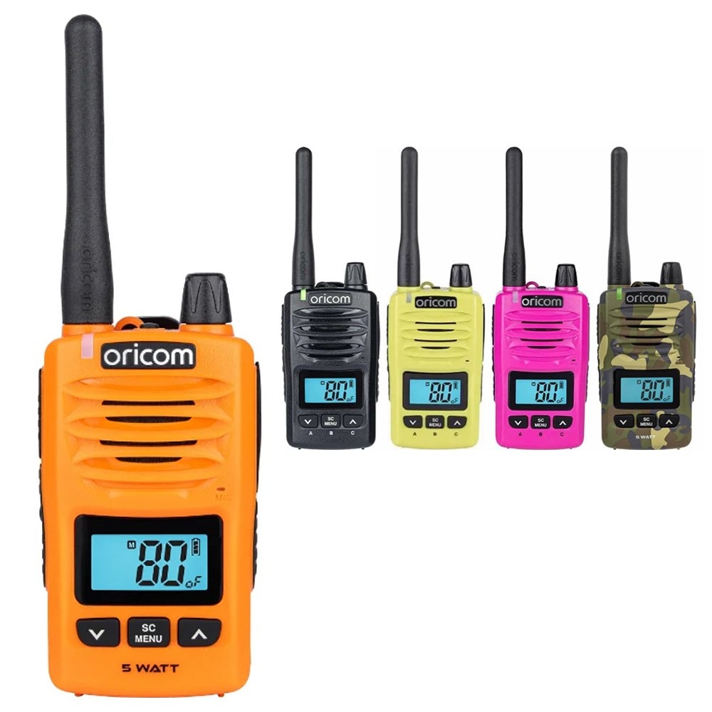 Oricom DTX600 Waterproof Handheld UHF CB Radio 5W