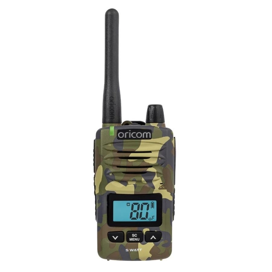 Oricom DTX600 Waterproof Handheld UHF CB Radio 5W Camo