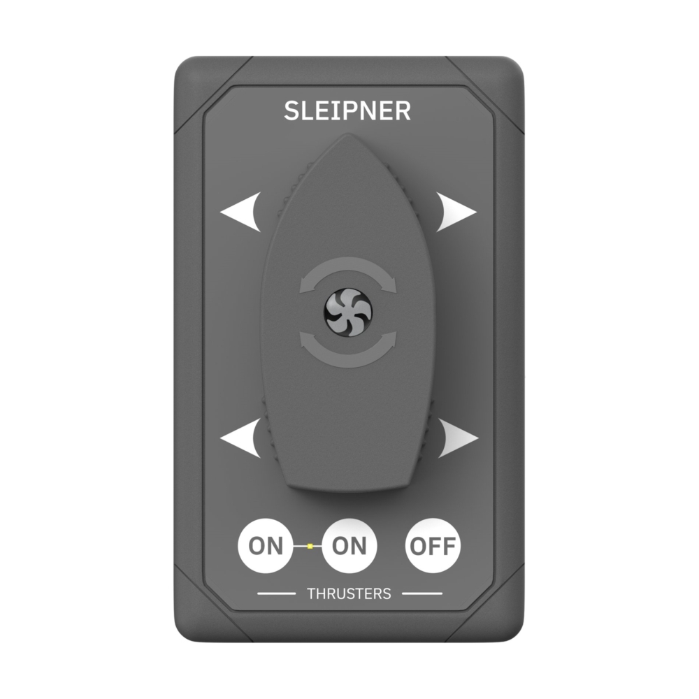 Side-Power Dual Boat Switch Thruster Control Panel Rectangular Grey Design