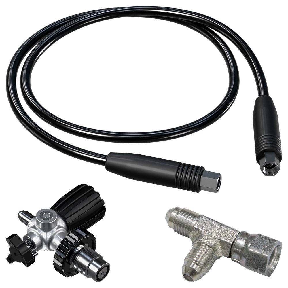 Coltri Dive Compressor Dual Whip Hose Kit 1.2m DIN