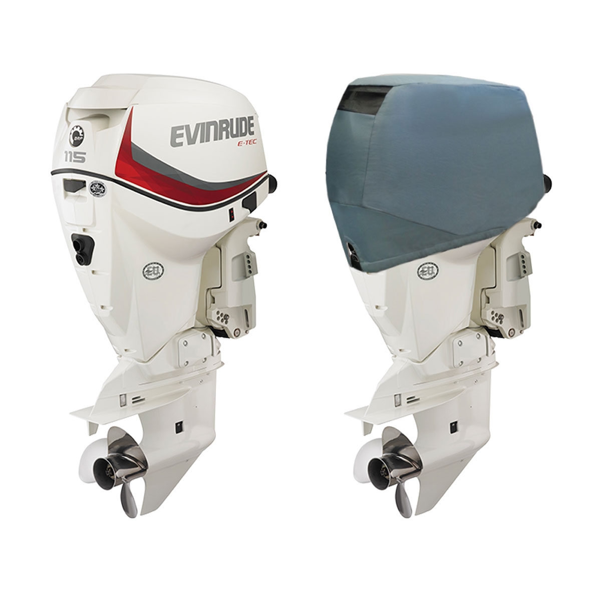 Oceansouth Vented Outboard Motor Cover for Evinrude E-TEC 2CYL E35-V