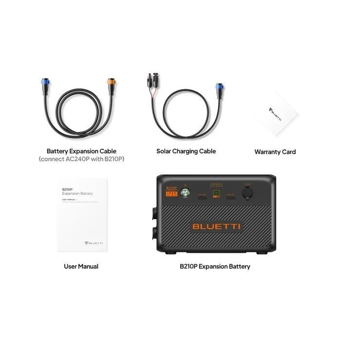 BLUETTI B210 Expansion Battery and USB/12VDC UPS Power Station 2150Wh