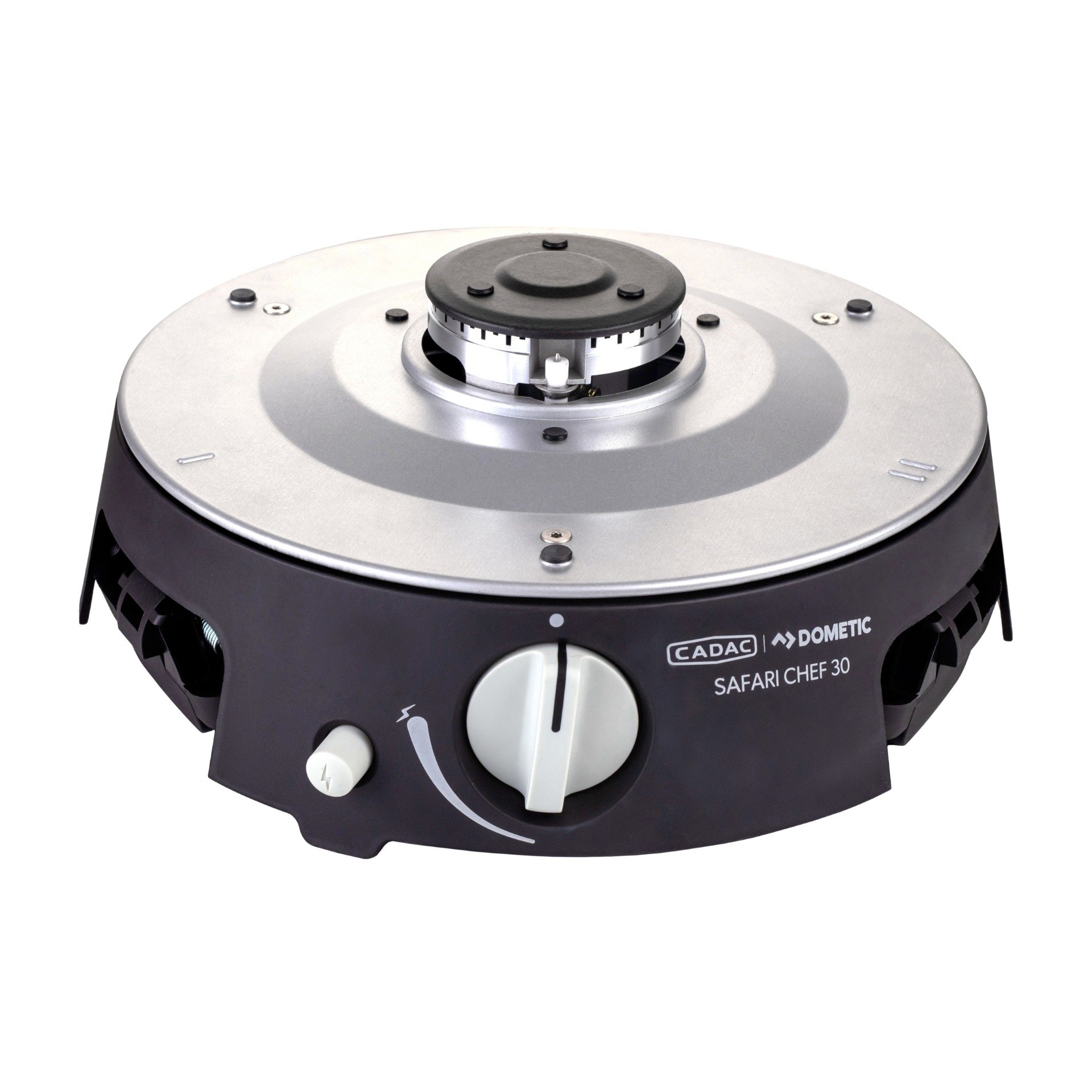 Dometic Cadac Safari Chef 30 HP Portable Gas BBQ and Cooker with Grill Plate and Pot Stand