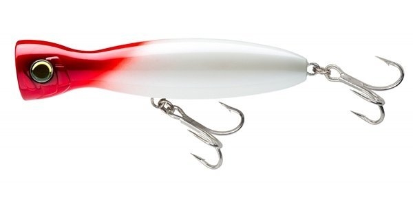 Yo-Zuri Mag Popper Floating Lure 100mm 28g Pearl Red Head