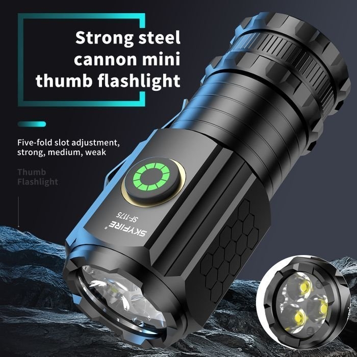 SKYFIRE 1175 Rechargeable LED Torch 1160 Lumens