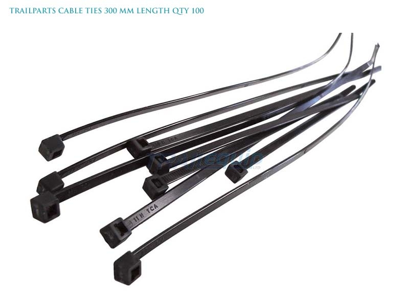 Trailparts Cable Ties 300 mm Length Qty 100