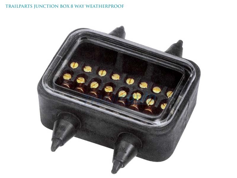 Trailparts Junction Box 8 Way Weatherproof