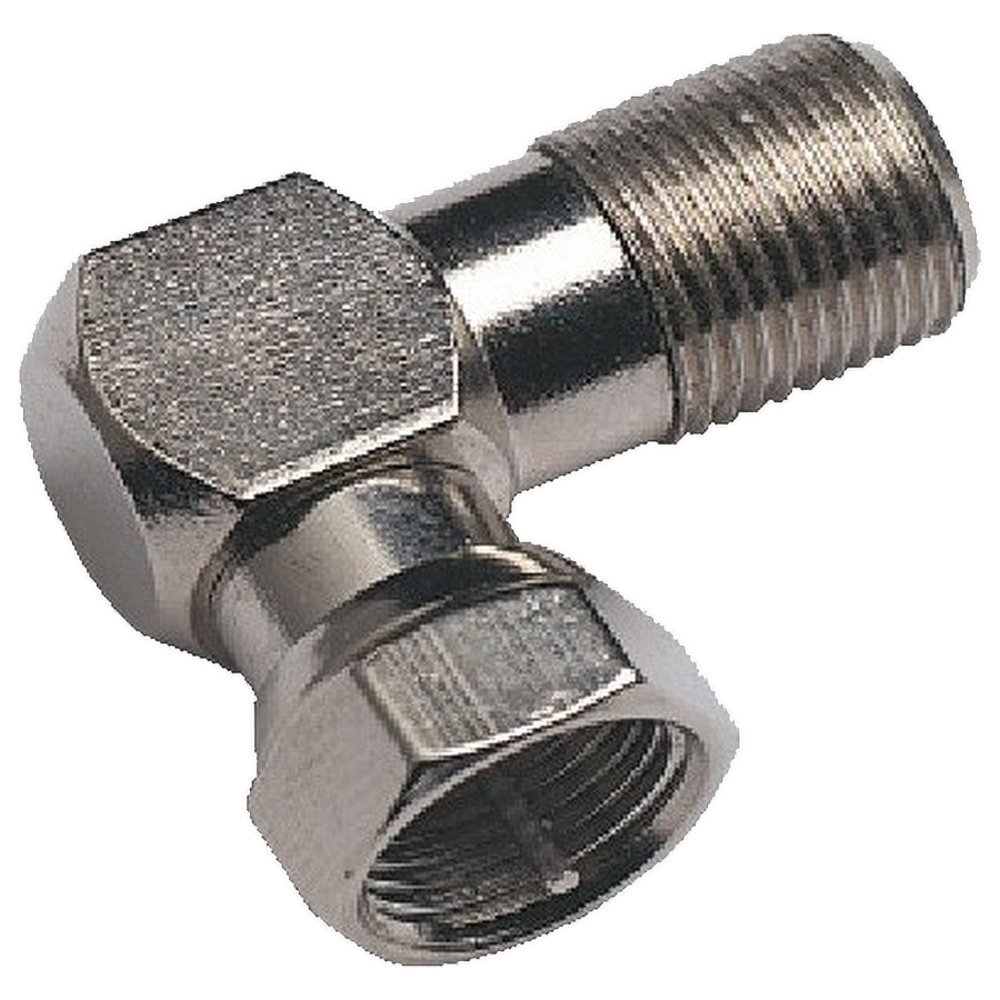 Glomex 90deg Male to Female F Adapter