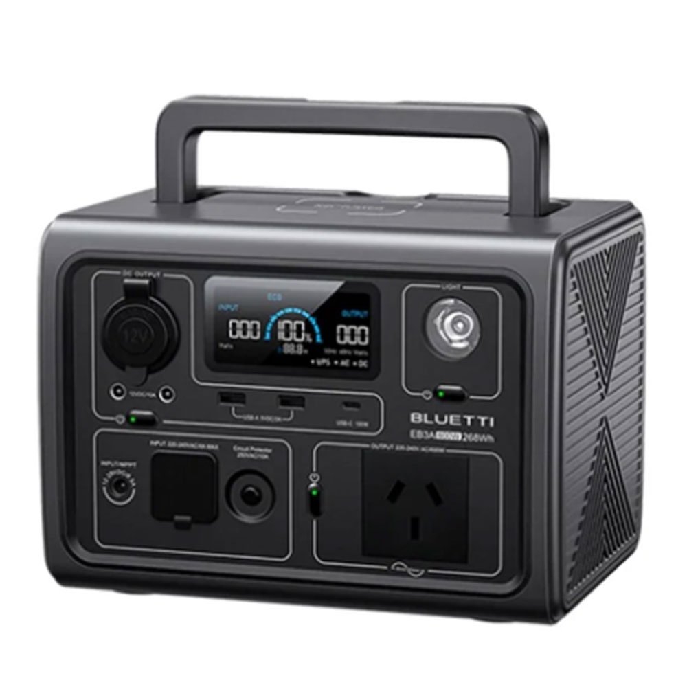 BLUETTI EB3A Portable Power Station 600W Inverter 268Wh LiFePO4