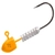 TT Lures HeadlockZ Finesse UV Jig Head Orange 1/20oz 1.4g #2 Qty 4