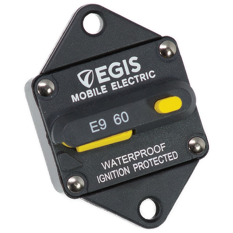Egis Mobile Electric Thermal Circuit Breaker 60 A Panel Mount