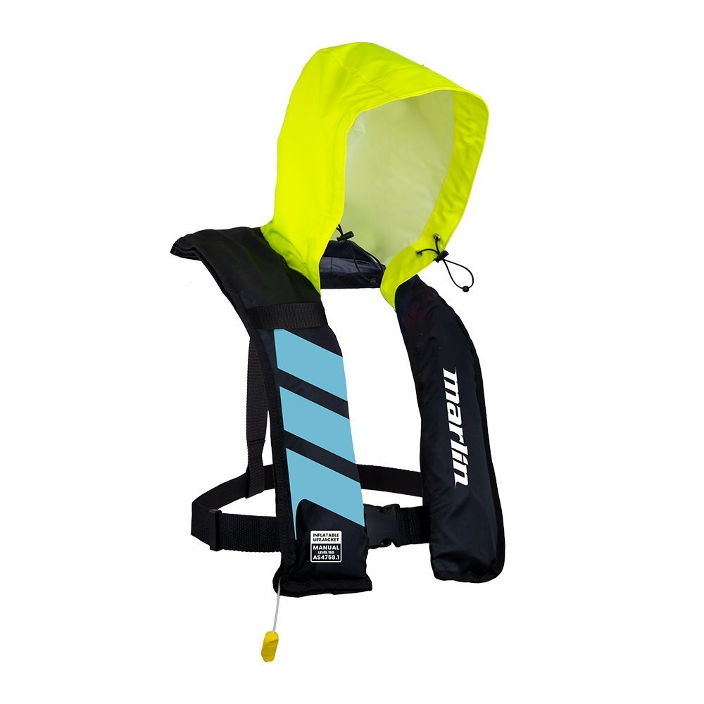Marlin Elements PFD Level 150 Hooded Hi-Vis Manual Inflatable Life Jacket