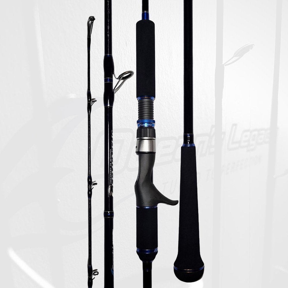 Ocean's Legacy Elementus Deep Water Overhead Jigging Rod 6ft 1in PE4.0+ 180-500g 1pc