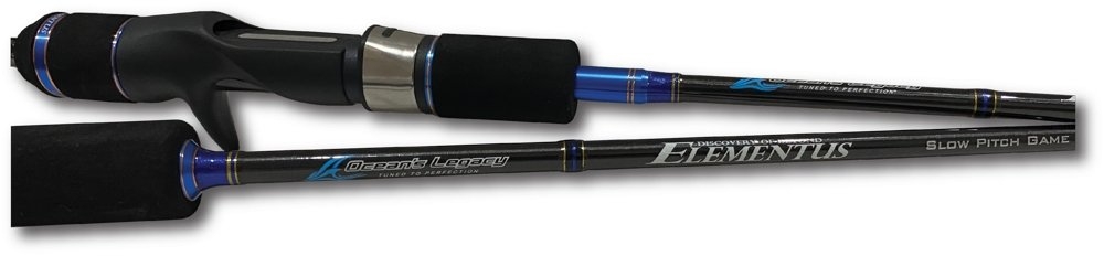 Ocean's Legacy Elementus Spinning Slow Pitch Jig Rod 6ft 3in 120-320g 1pc
