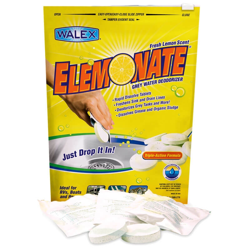 Walex Elemonate Grey Water Deodoriser Tablets