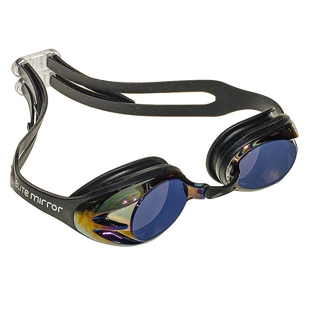 Aqualine Elite Mirror Swimming Goggles Black Aqualine Elite Mirror Swimming Goggles Black