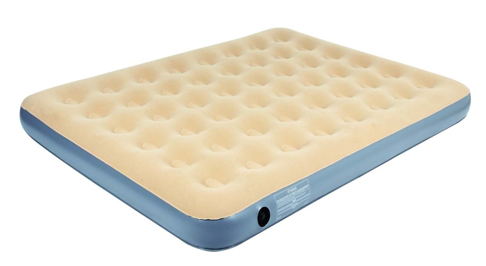 OZtrail Velour Air Mattress Single Height Queen