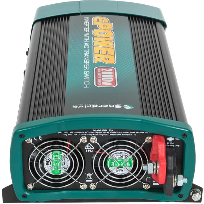 Enerdrive ePOWER True Sine Wave Inverter with AC Transfer Switch 2000W 24V