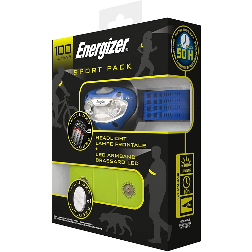 Energizer Sport Pack LED Headlamp and Armband Incl Batteries