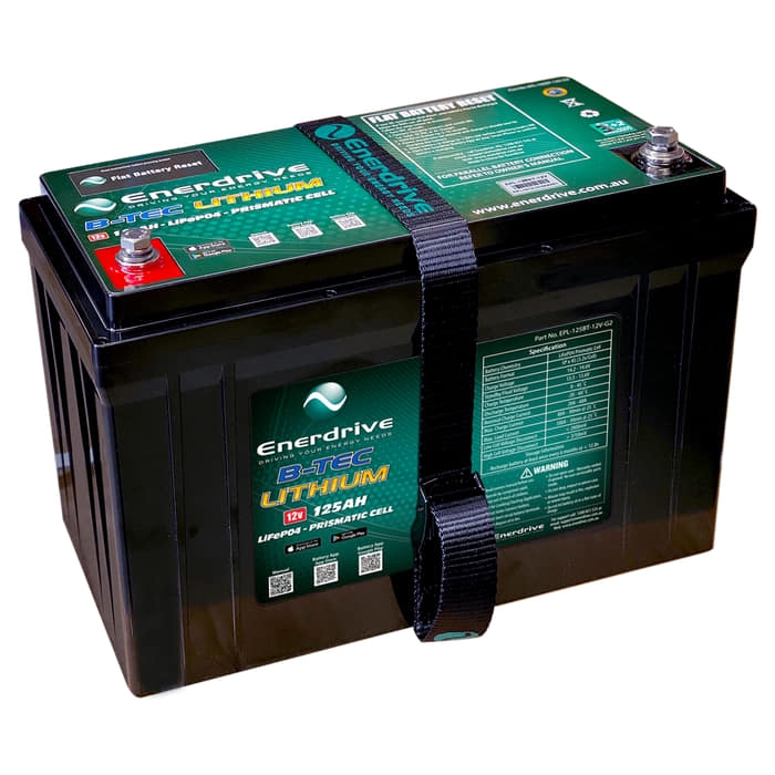 Enerdrive B-TEC LiFePO4 Battery 12V 125Ah