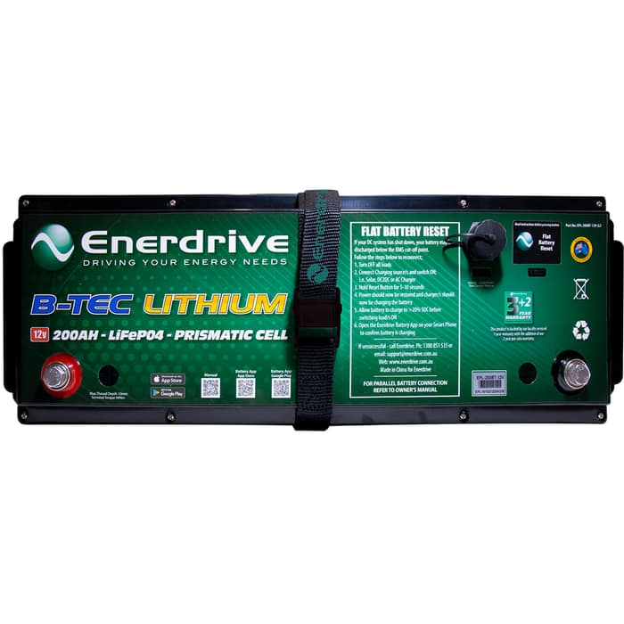 Enerdrive B-TEC Gen 2 LiFePO4 Battery 12V 200Ah