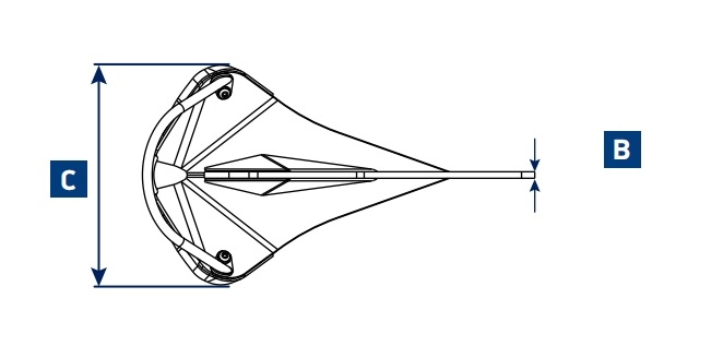 Lewmar Epsilon Galvanised Delta Anchor