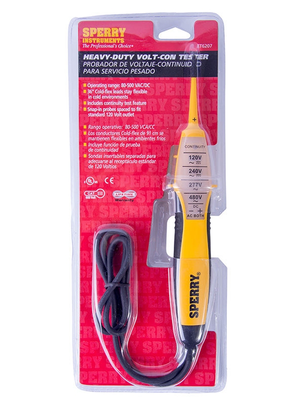 Sperry ET 6207 Voltage-Continuity Tester 80-480 Vac/Dc