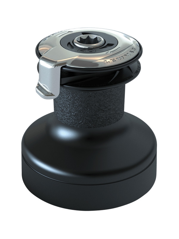 Lewmar 15ST EVO One Speed Self Tailing Manual Winch Alloy Black