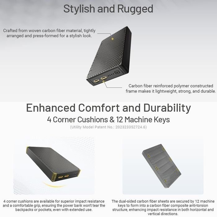 NITECORE Water-Resistant Power Bank 20000mAh