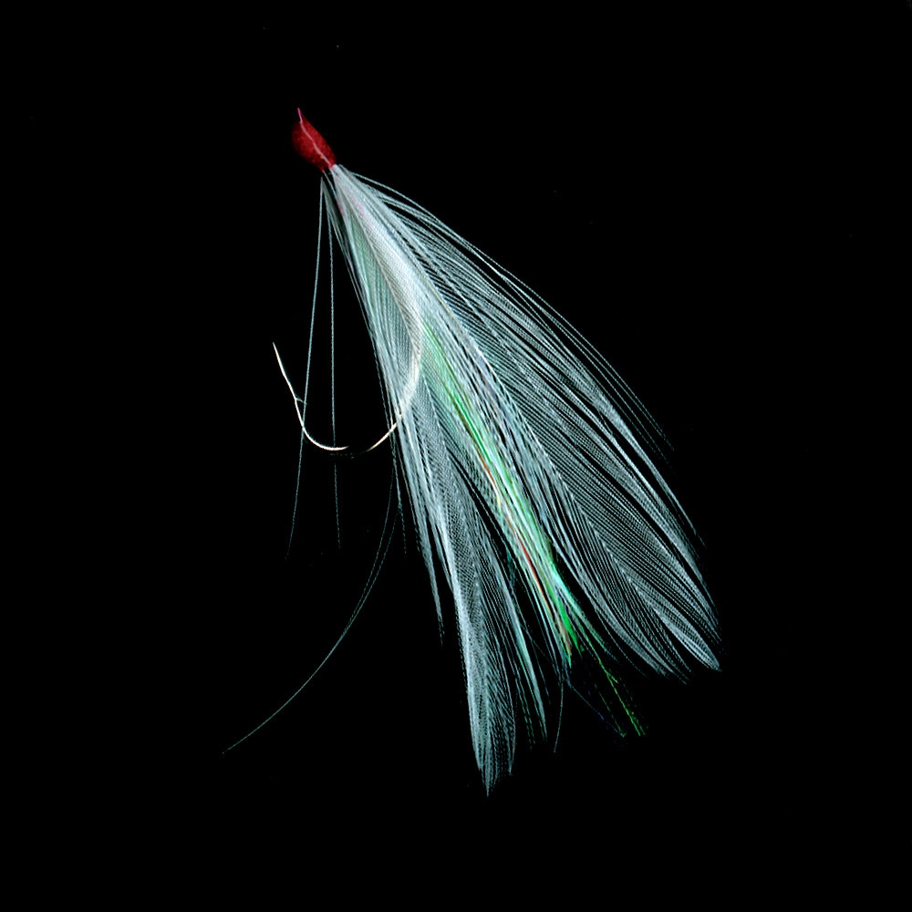 Hayabusa EX123 Feather White and Flash Yarn Sabiki Rig