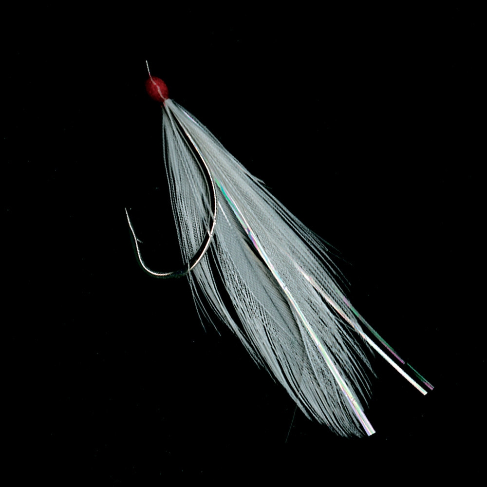 Hayabusa EX123 Feather White and Flash Yarn Sabiki Rig