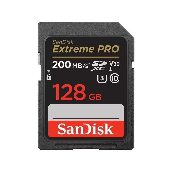 SanDisk Extreme Pro SDXC 200MB/S UHS-I Memory Card 128GB