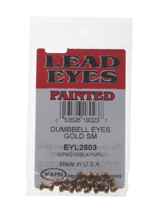 Wapsi Dumbbell Eyes Pack Gold S Qty 10