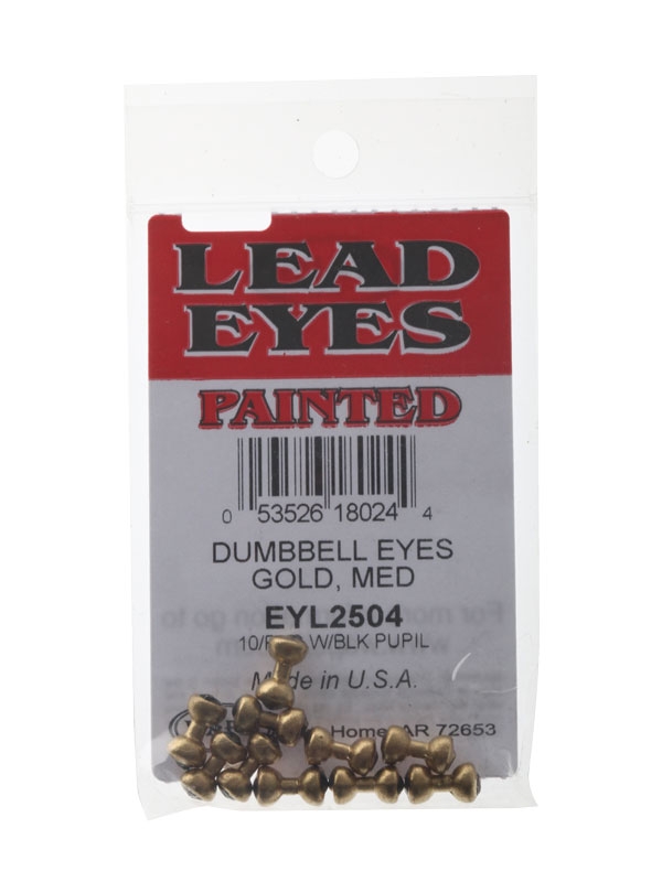 Wapsi Dumbbell Eyes Pack Gold M Qty 10