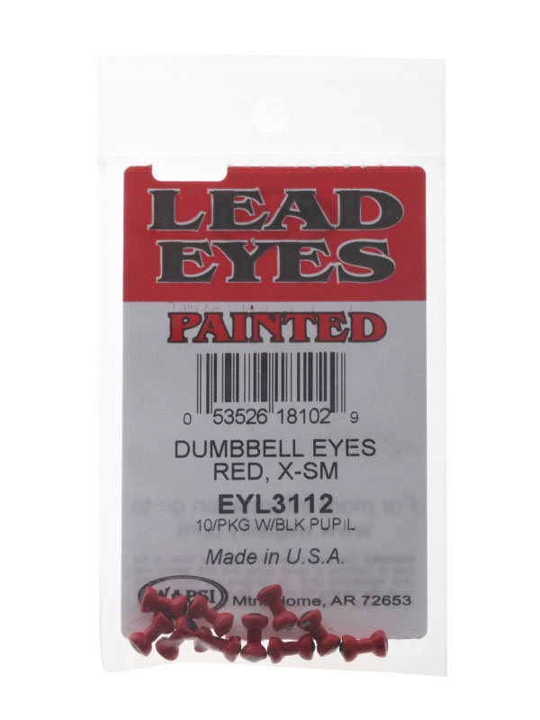 Wapsi Dumbbell Eyes Pack Red XS Qty 10