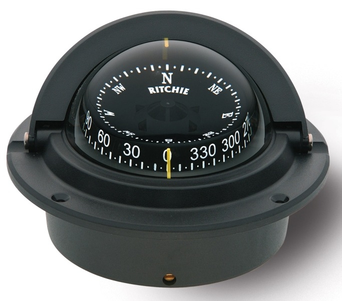 Ritchie Voyager F-83 CombiDamp Flush Mount Compass Black