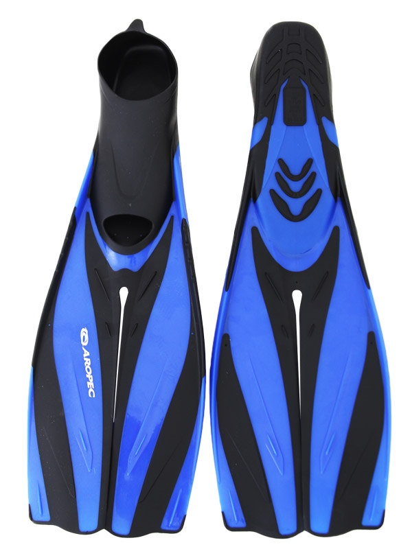 Aropec Closed Pocket Full Foot Split Dive Fins US8-9