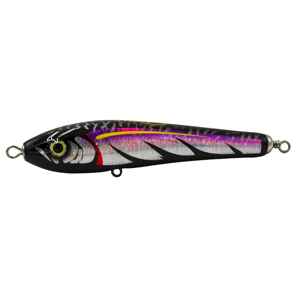 Catch Mojo F200 Handmade Floating Stickbait Lure 200mm Black Mack