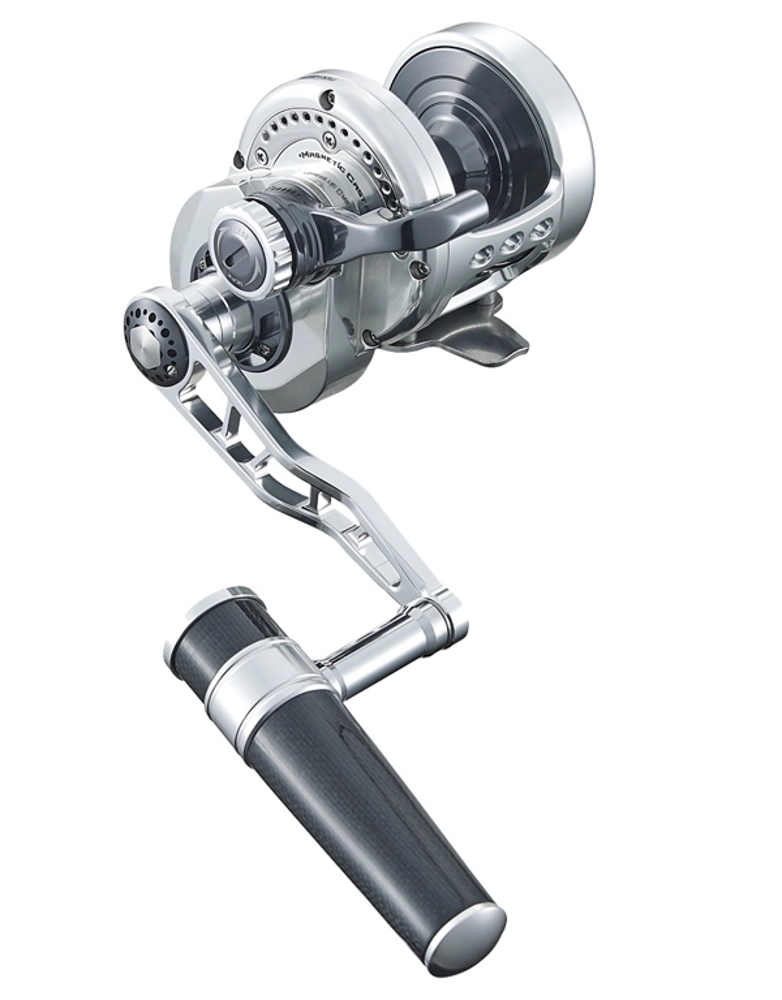 Maxel Transformer F50CH High-Speed Jigging Reel Silver/Gunsmoke Maxel Transformer F50CH High-Speed Jigging Reel Silver/Gunsmoke
